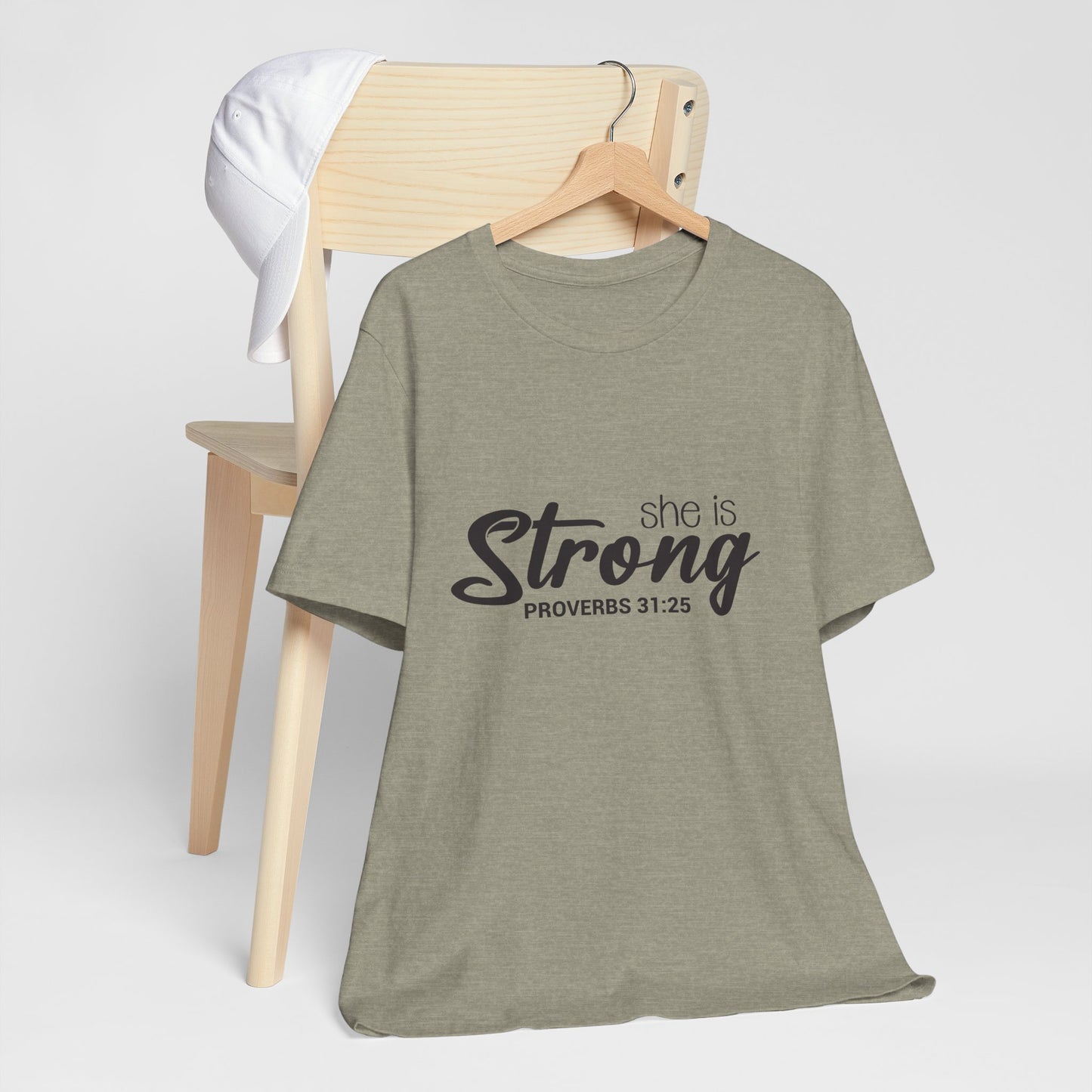 "She is Strong" Unisex Jersey Short Sleeve Tee