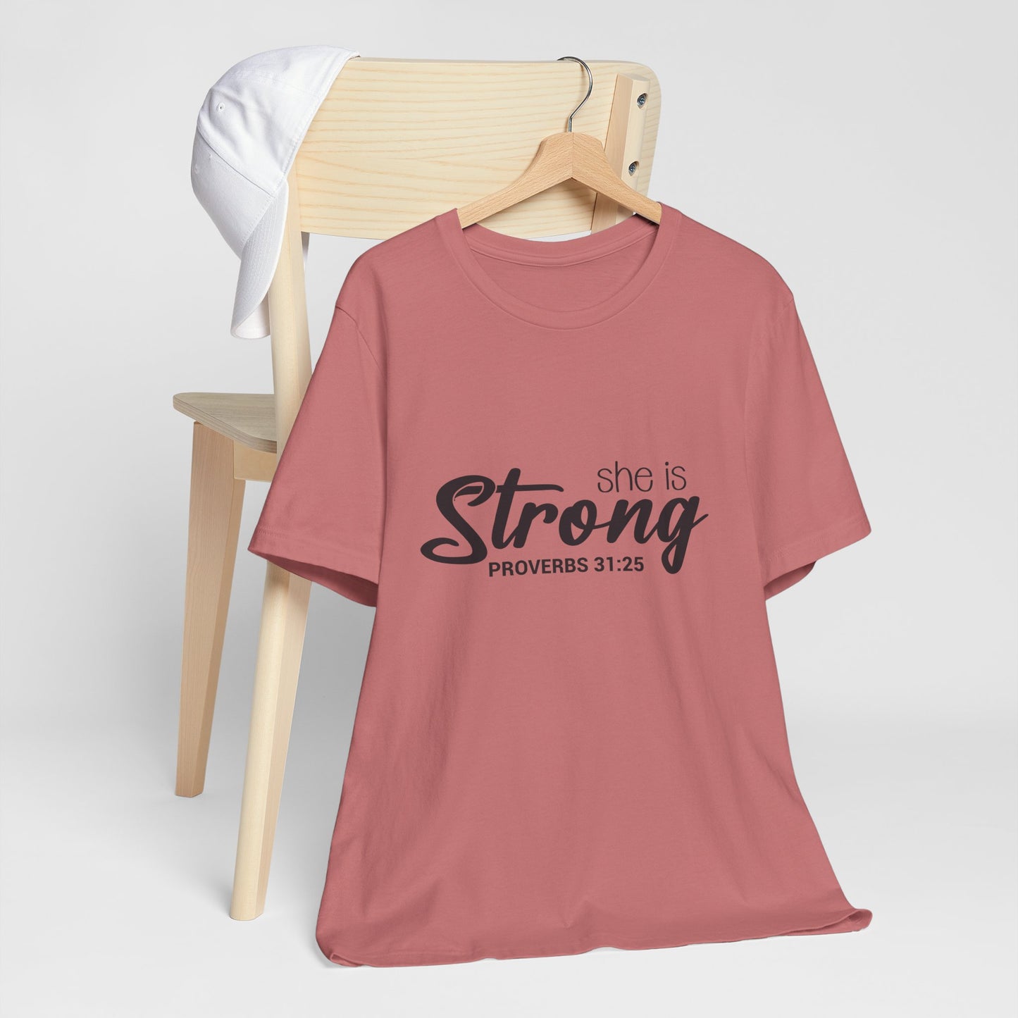 "She is Strong" Unisex Jersey Short Sleeve Tee