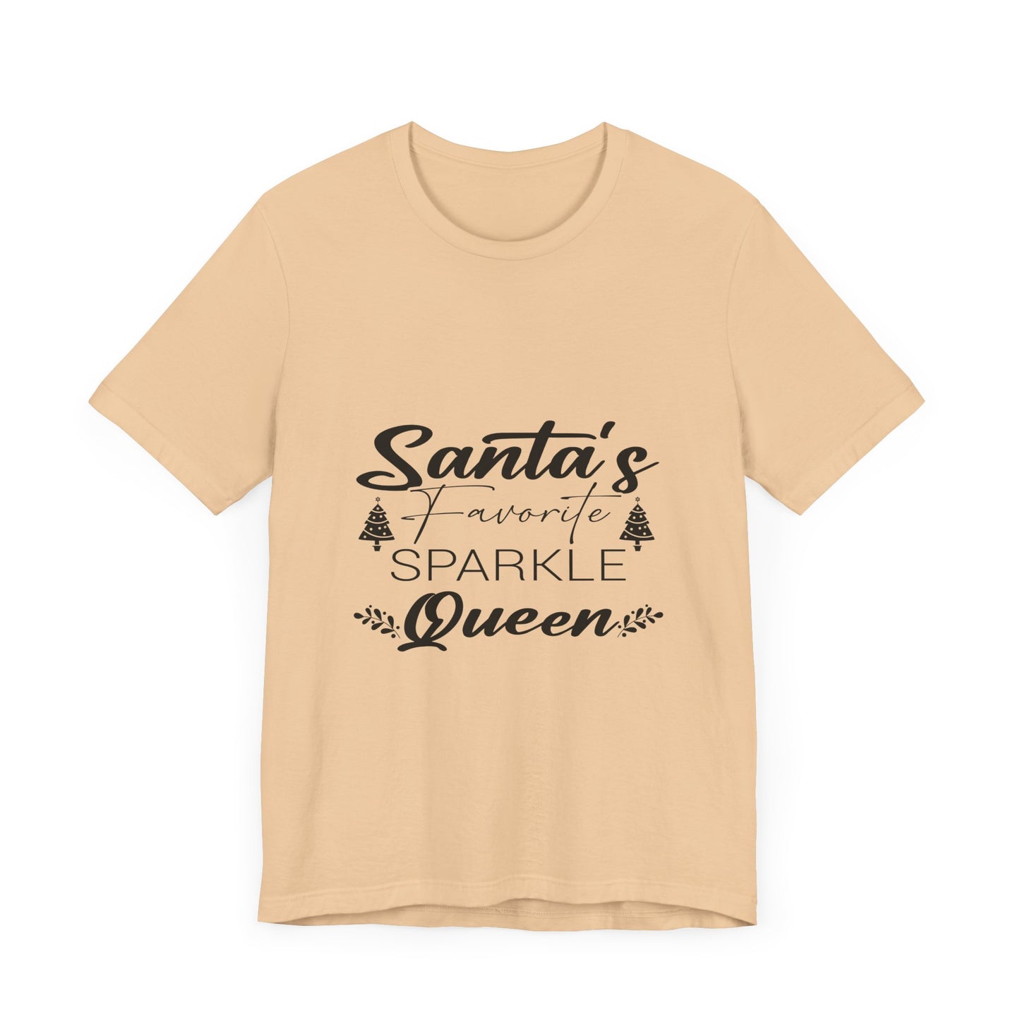 "Santa's Favorite Sparkle Queen" Unisex Jersey Short Sleeve Tee