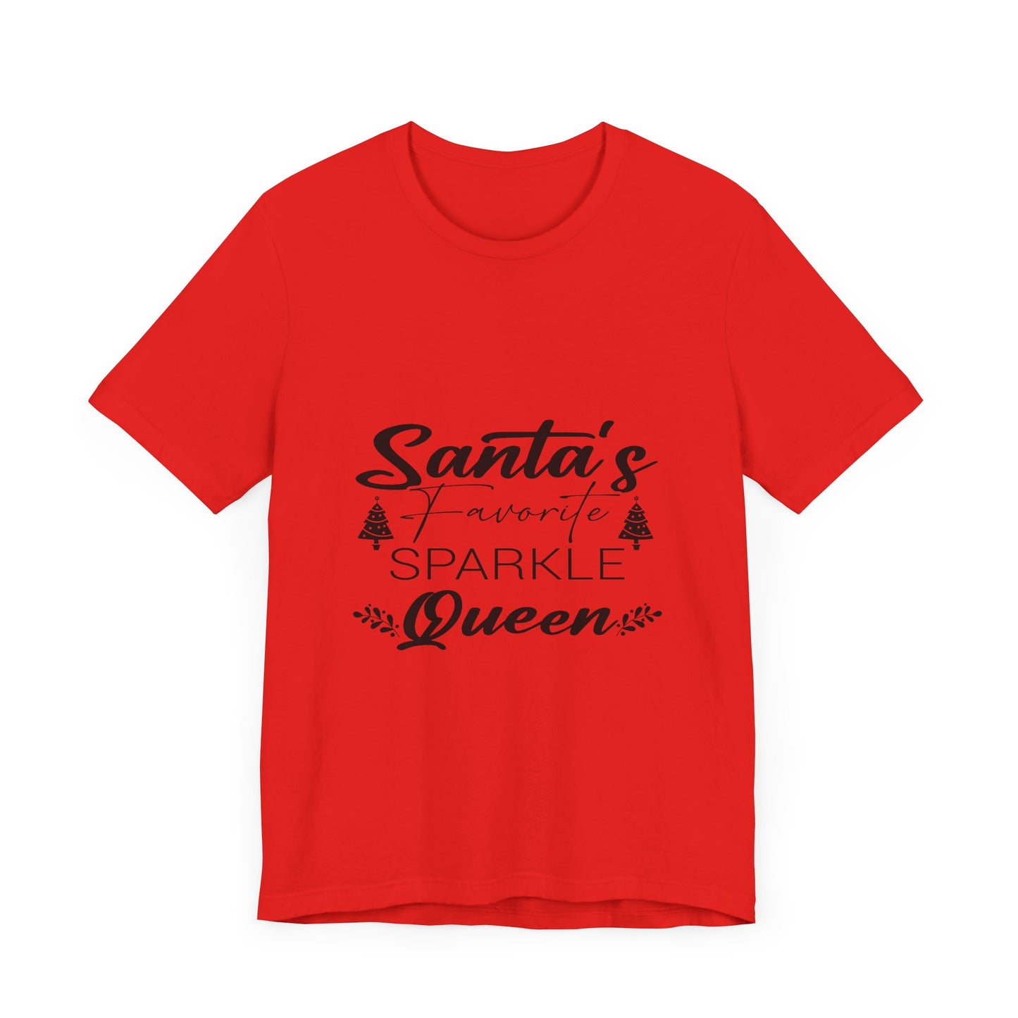 "Santa's Favorite Sparkle Queen" Unisex Jersey Short Sleeve Tee