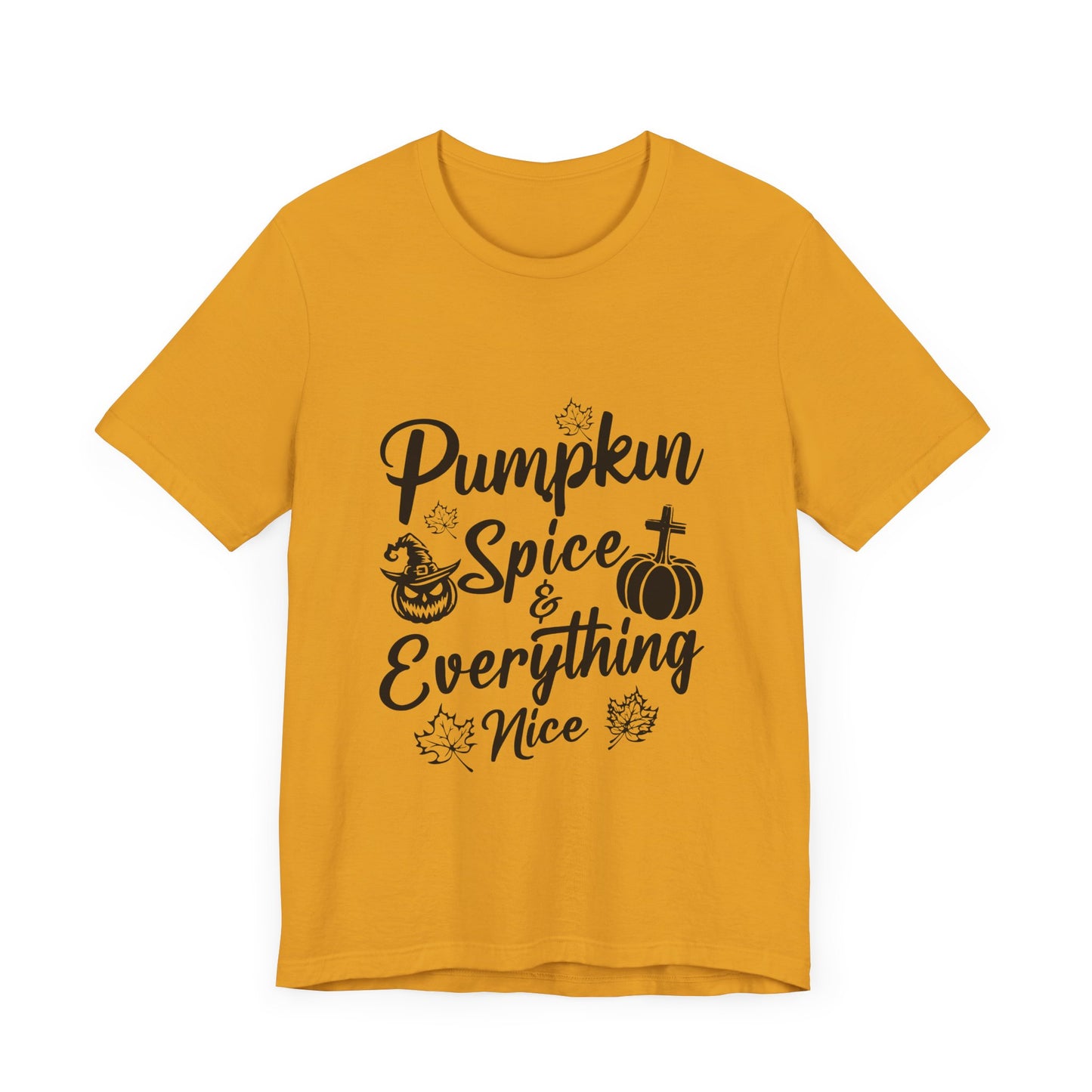 "Pumpkin Spice and Everything Nice" Unisex Jersey Short Sleeve Tee