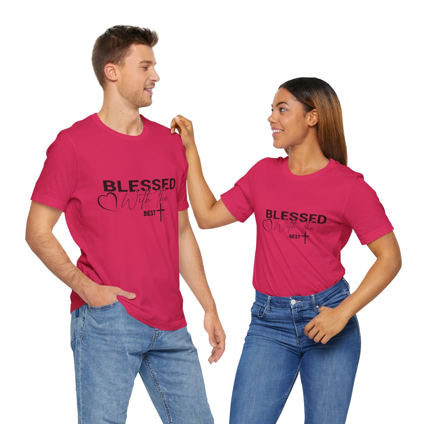 "Blessed with the Best" Unisex Jersey Short Sleeve Tee