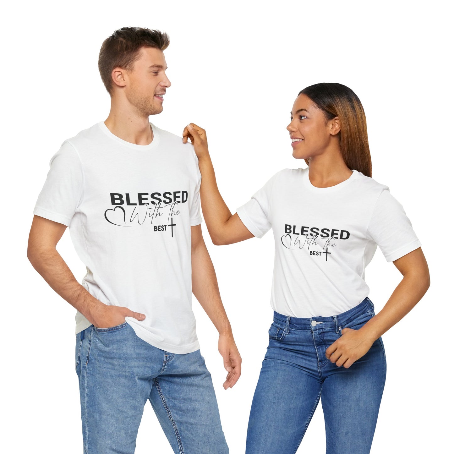 "Blessed with the Best" Unisex Jersey Short Sleeve Tee