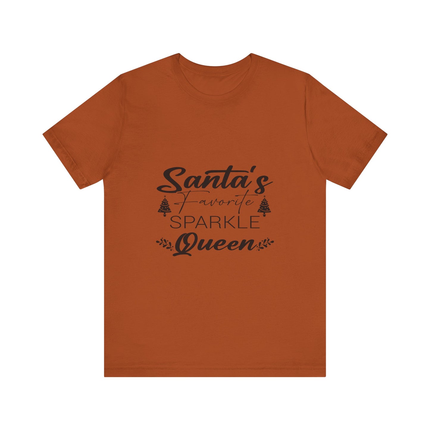 "Santa's Favorite Sparkle Queen" Unisex Jersey Short Sleeve Tee