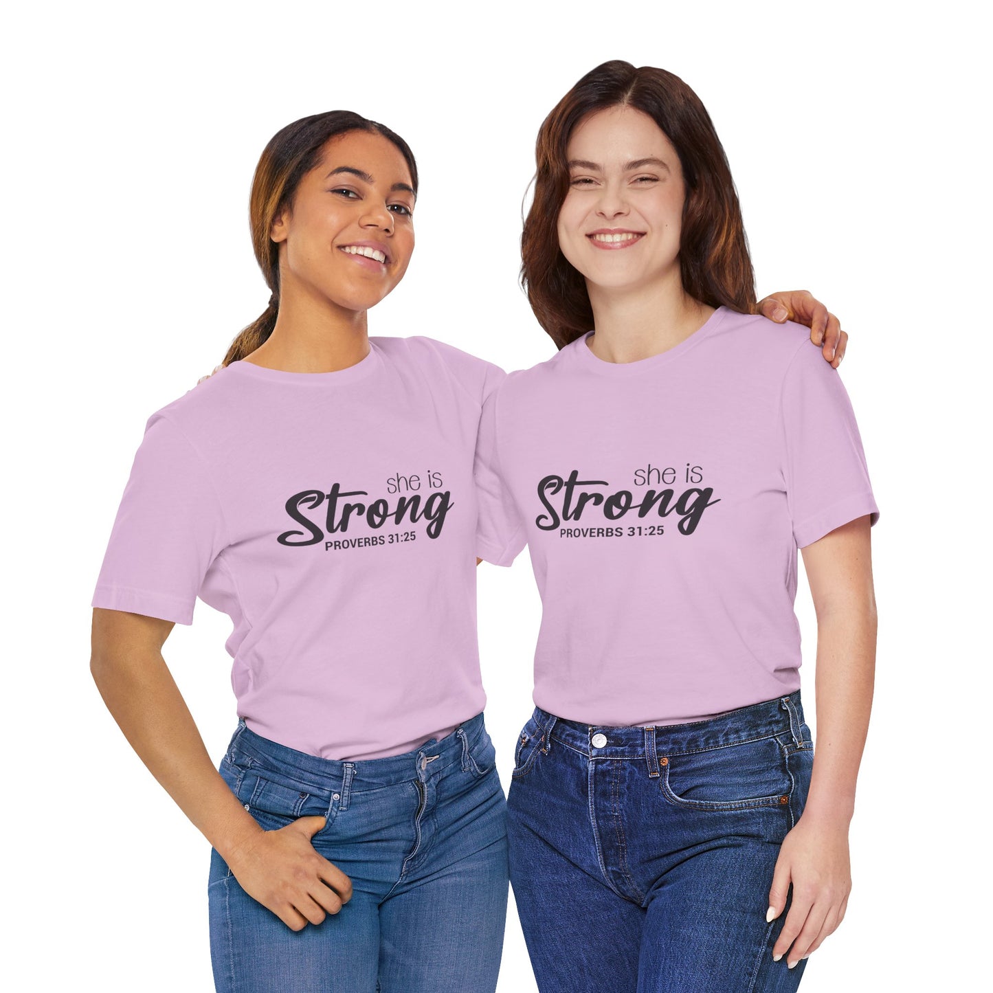 "She is Strong" Unisex Jersey Short Sleeve Tee