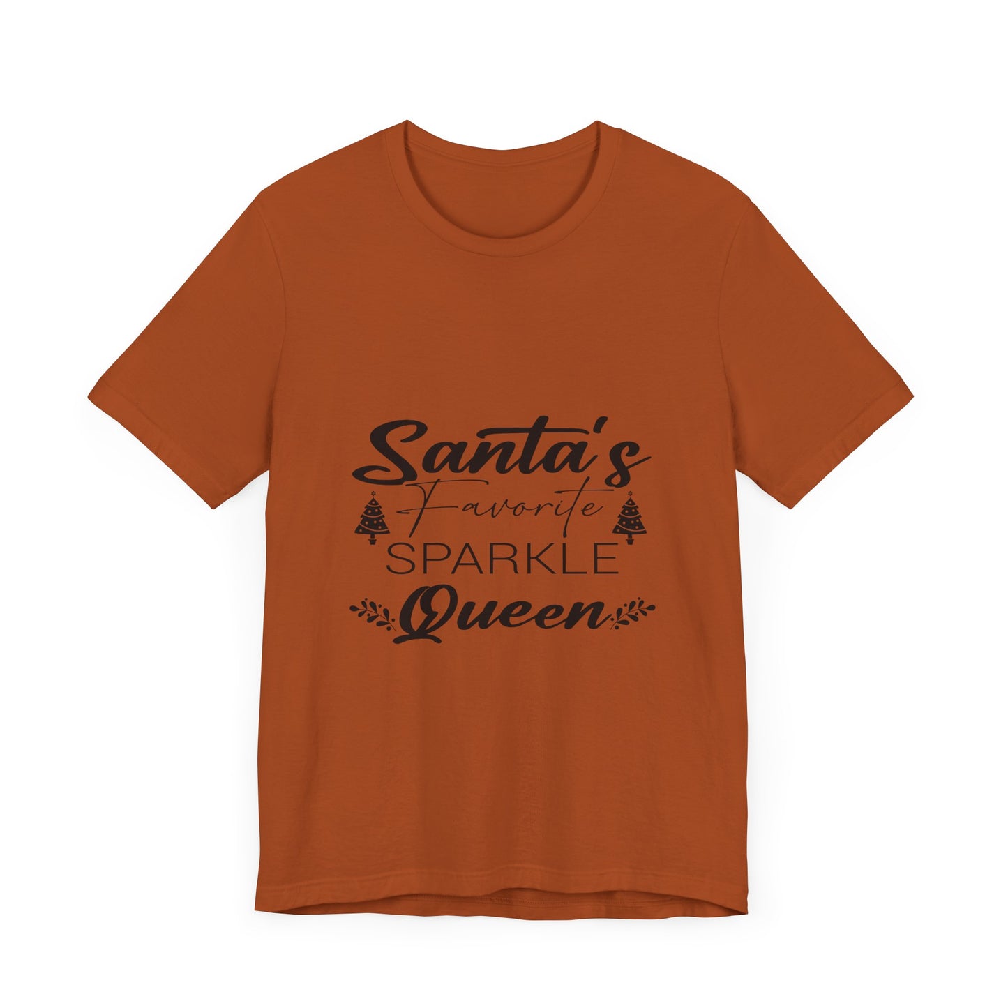 "Santa's Favorite Sparkle Queen" Unisex Jersey Short Sleeve Tee