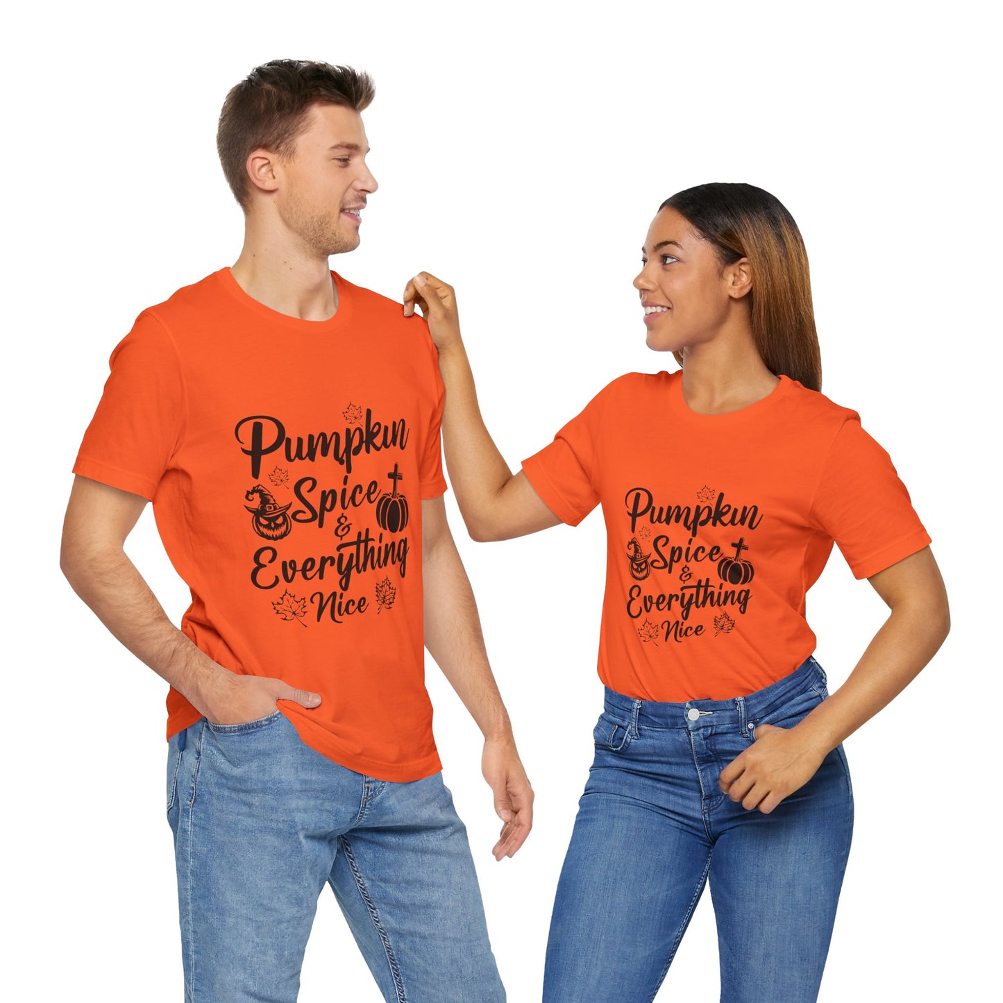 "Pumpkin Spice and Everything Nice" Unisex Jersey Short Sleeve Tee