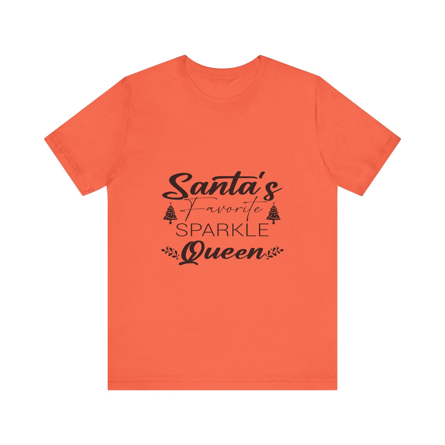 "Santa's Favorite Sparkle Queen" Unisex Jersey Short Sleeve Tee