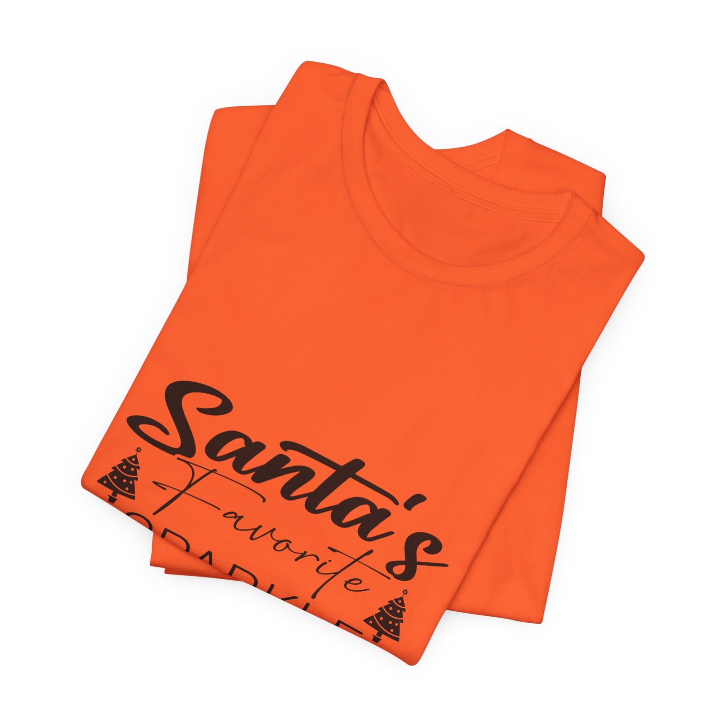 "Santa's Favorite Sparkle Queen" Unisex Jersey Short Sleeve Tee