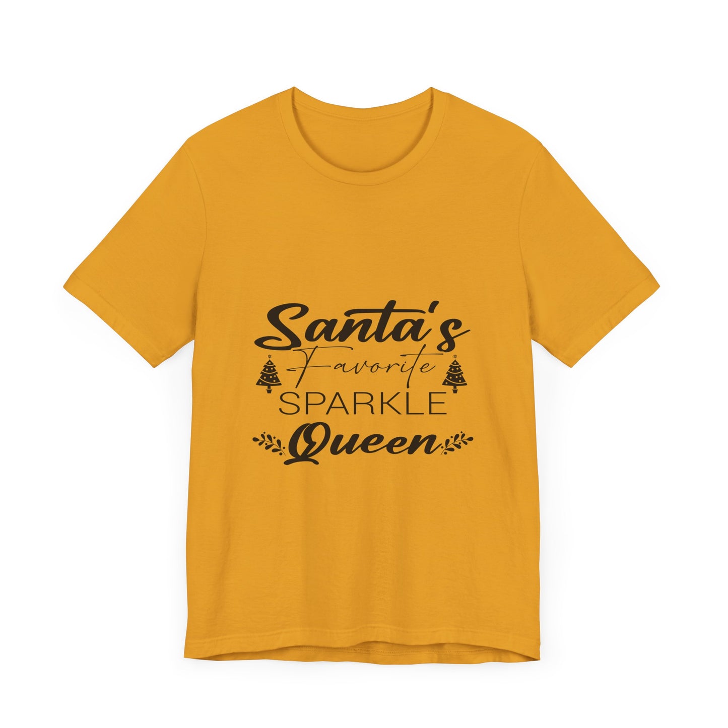 "Santa's Favorite Sparkle Queen" Unisex Jersey Short Sleeve Tee