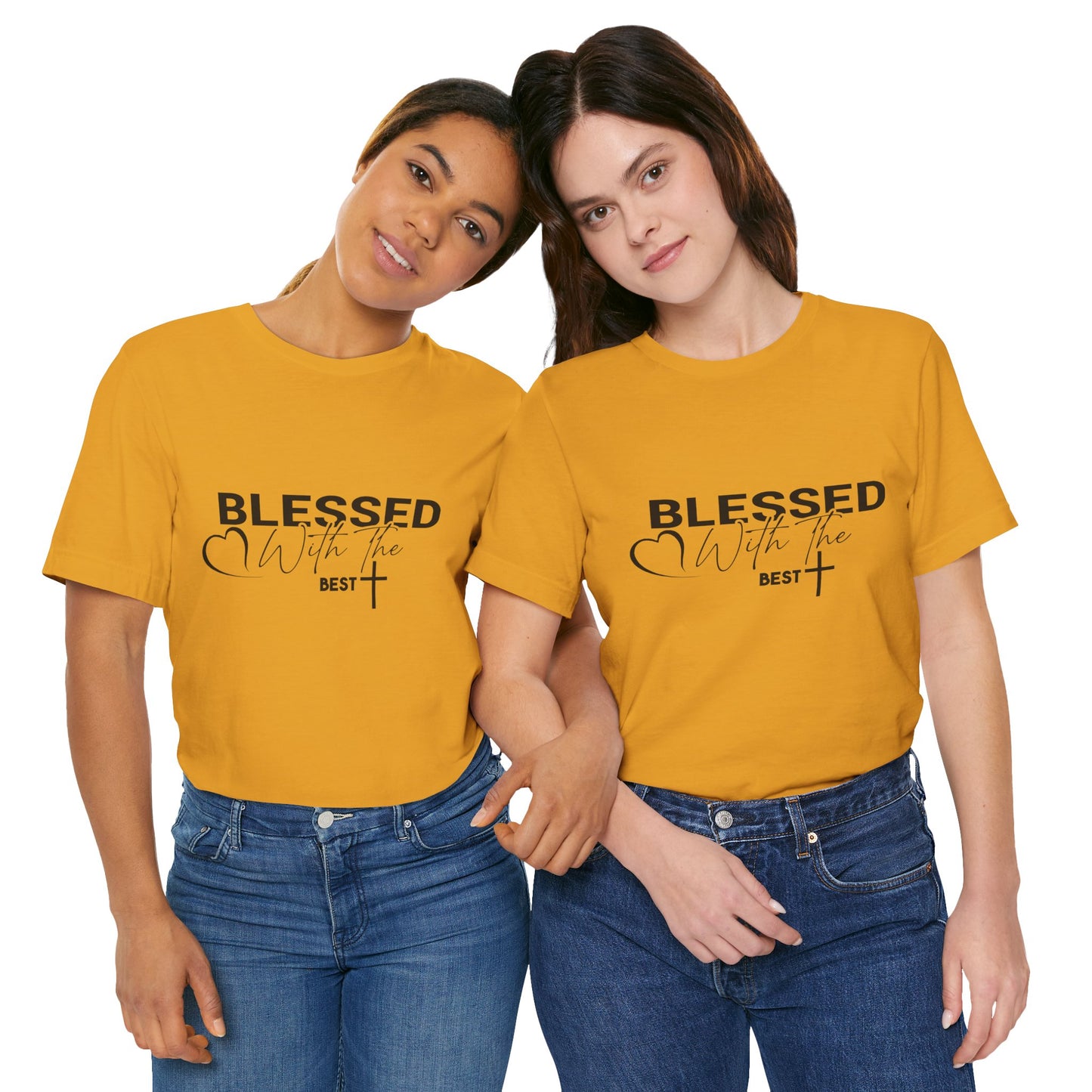 "Blessed with the Best" Unisex Jersey Short Sleeve Tee