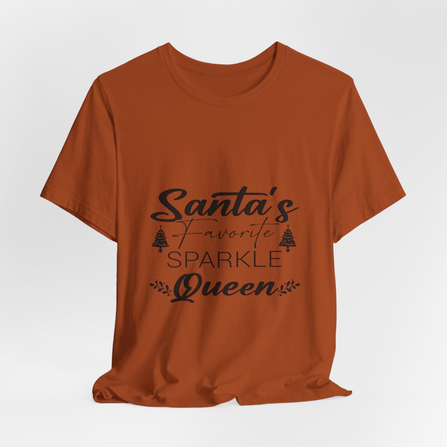 "Santa's Favorite Sparkle Queen" Unisex Jersey Short Sleeve Tee