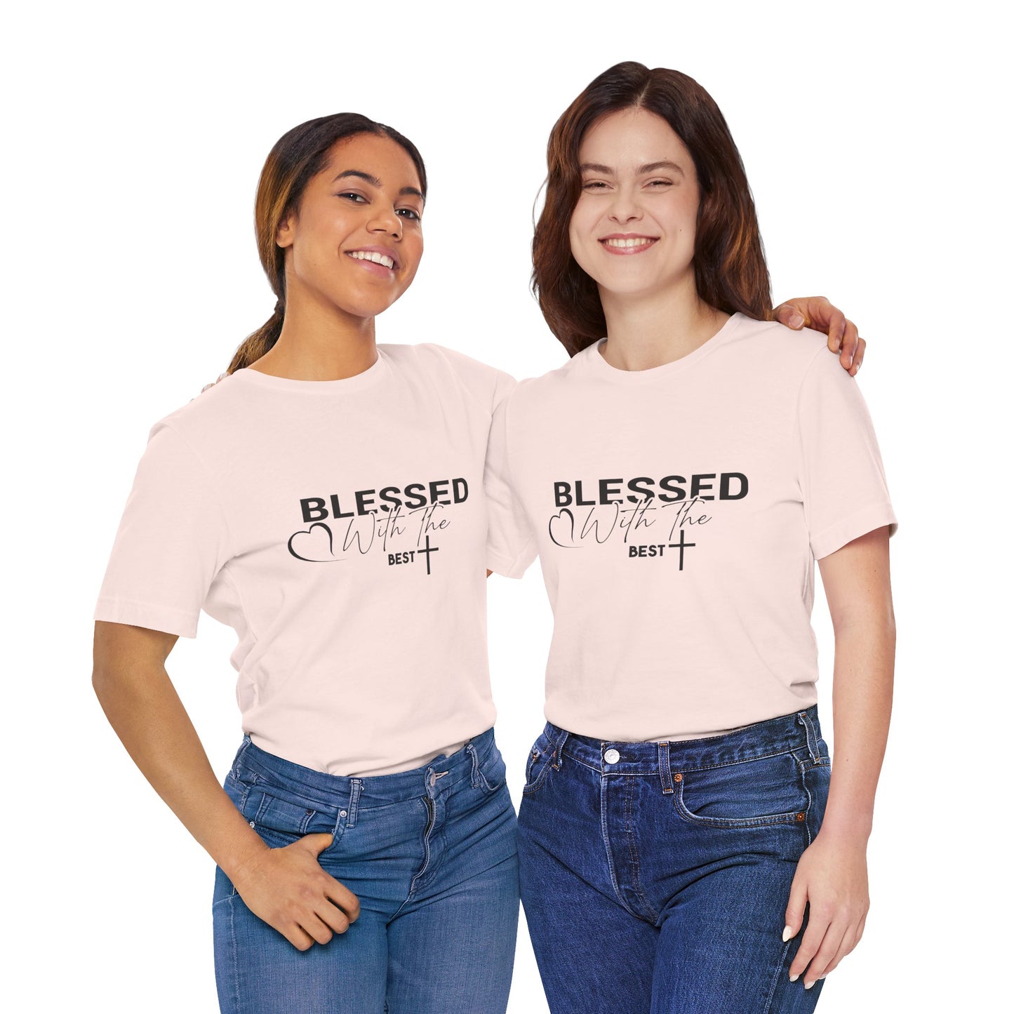 "Blessed with the Best" Unisex Jersey Short Sleeve Tee