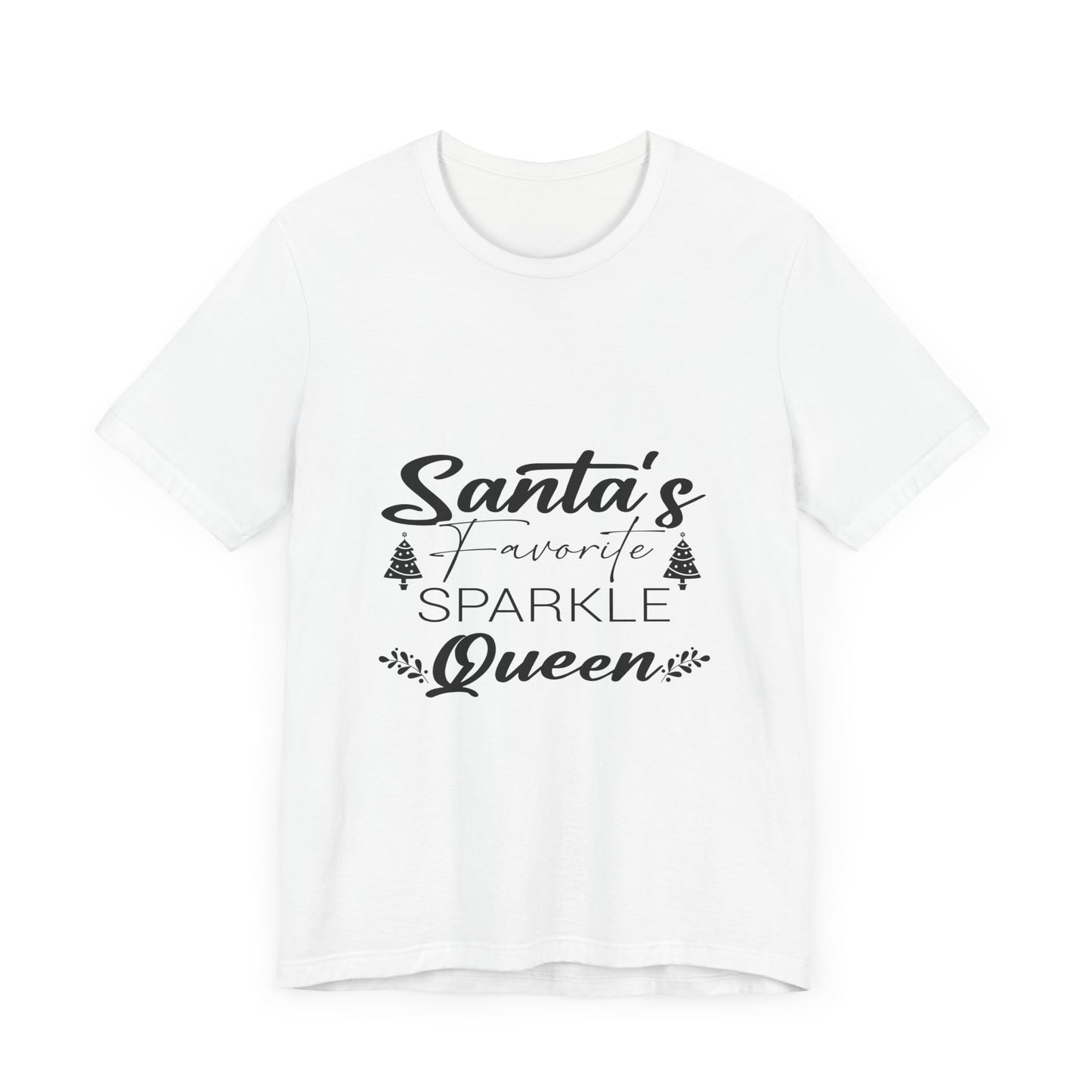 "Santa's Favorite Sparkle Queen" Unisex Jersey Short Sleeve Tee