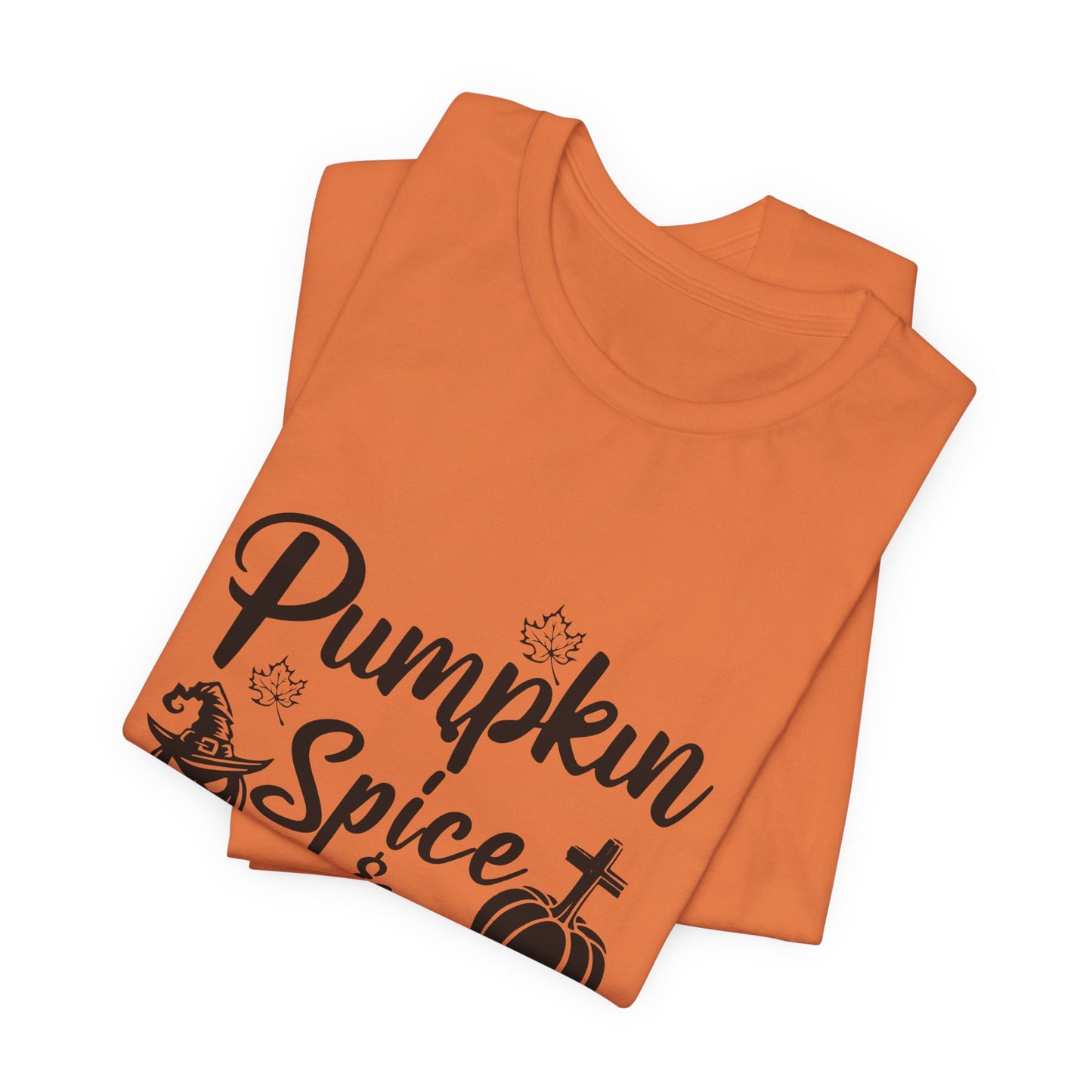 "Pumpkin Spice and Everything Nice" Unisex Jersey Short Sleeve Tee