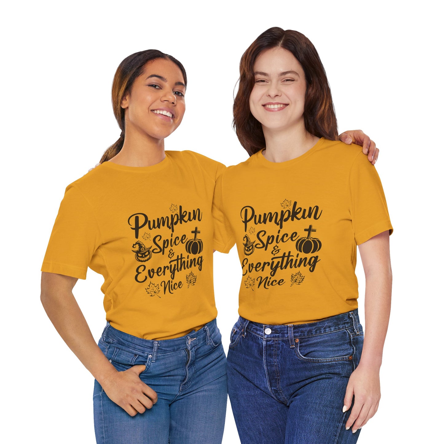 "Pumpkin Spice and Everything Nice" Unisex Jersey Short Sleeve Tee