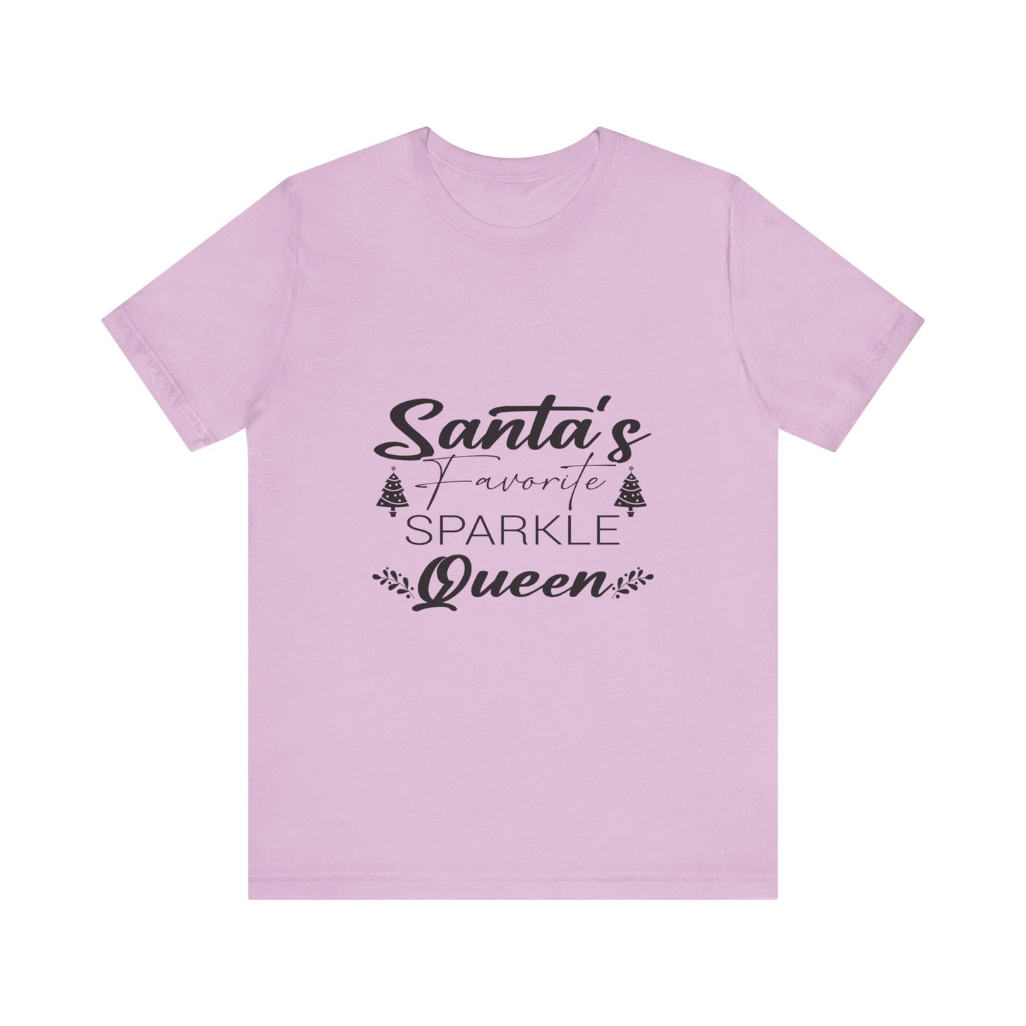 "Santa's Favorite Sparkle Queen" Unisex Jersey Short Sleeve Tee