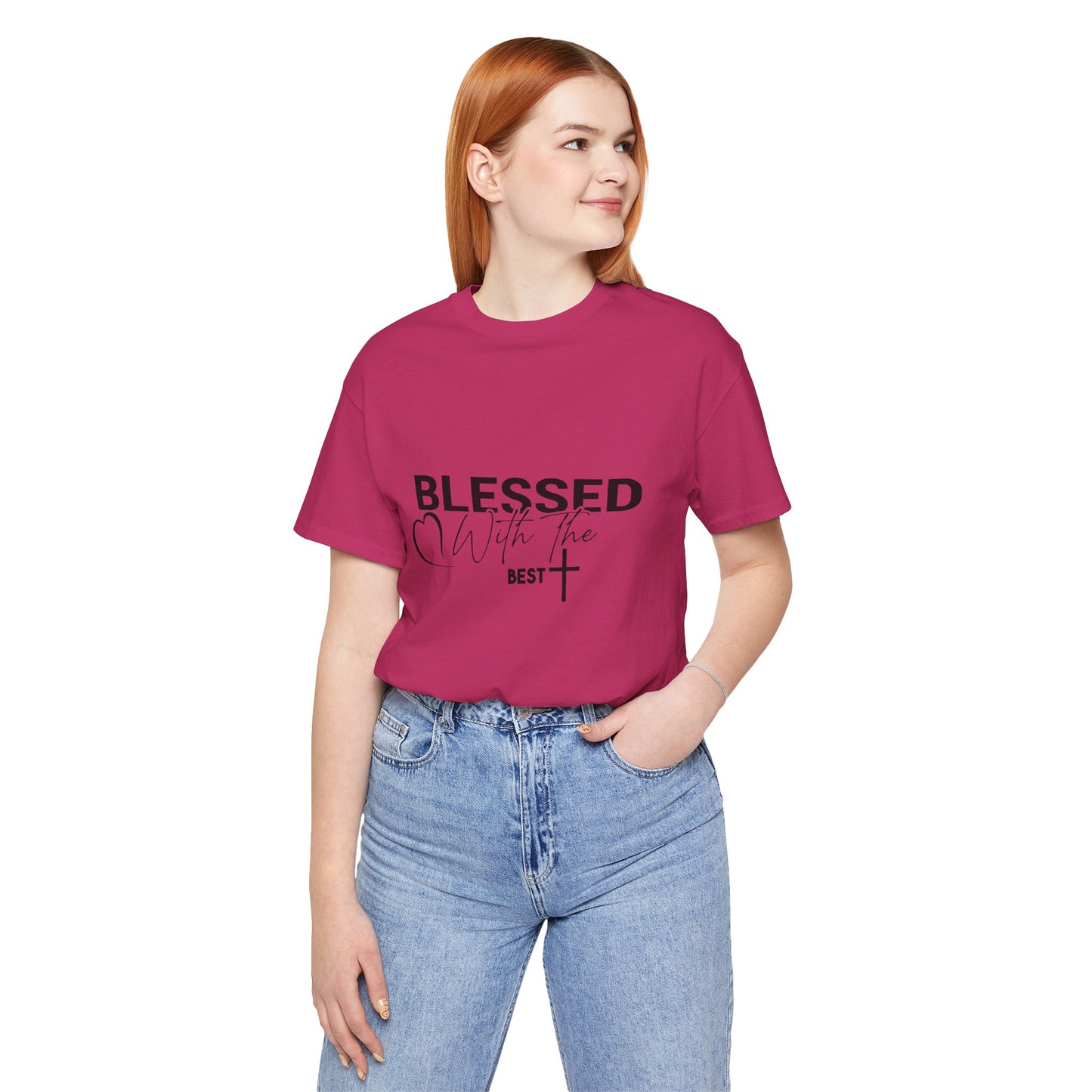 "Blessed with the Best" Unisex Jersey Short Sleeve Tee