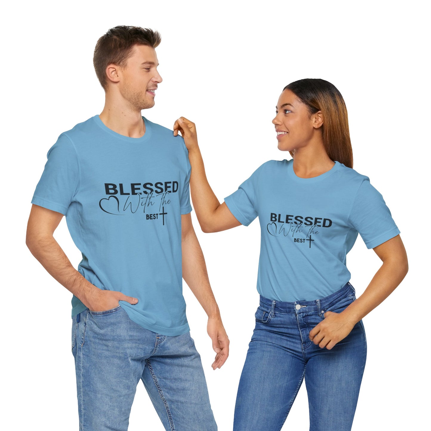 "Blessed with the Best" Unisex Jersey Short Sleeve Tee